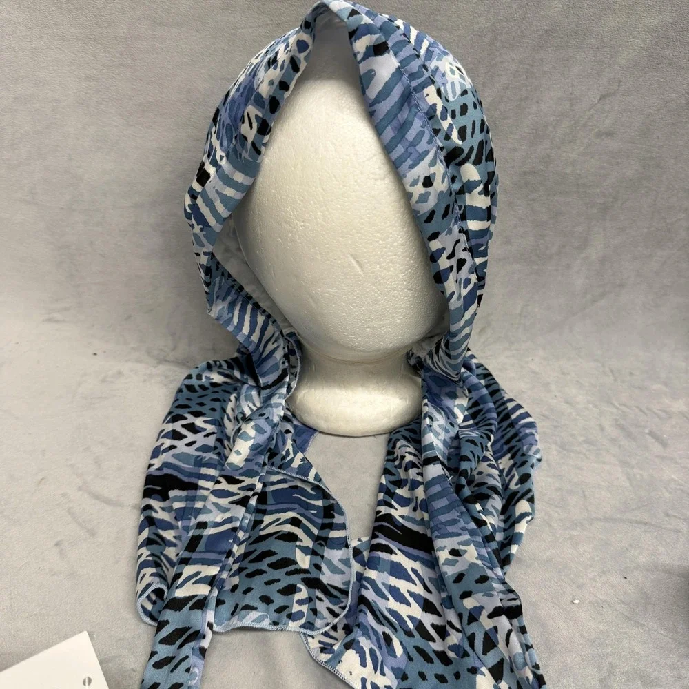Hats For‎ You Bandana Womens One Size Blue Calypso Denim Fantasy Headscarf